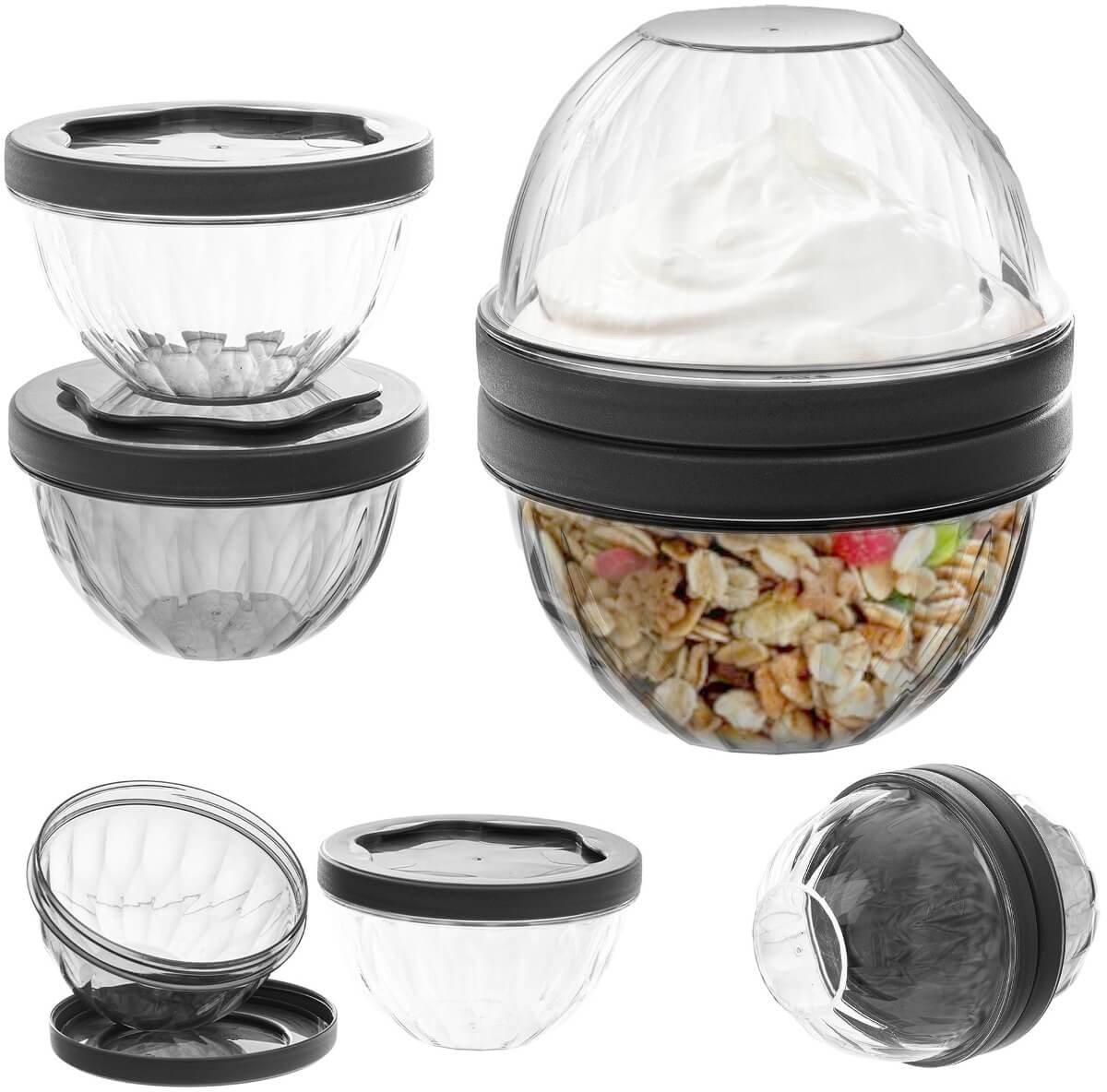 Montale 700 ml muesli container grijs