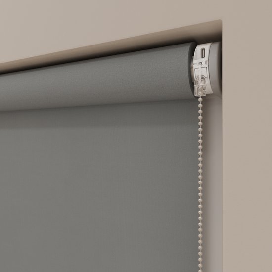 Store enrouleur électrique Easy Soft - Occultant - Gris Clair - 180 x 190 cm - CMD-02-P