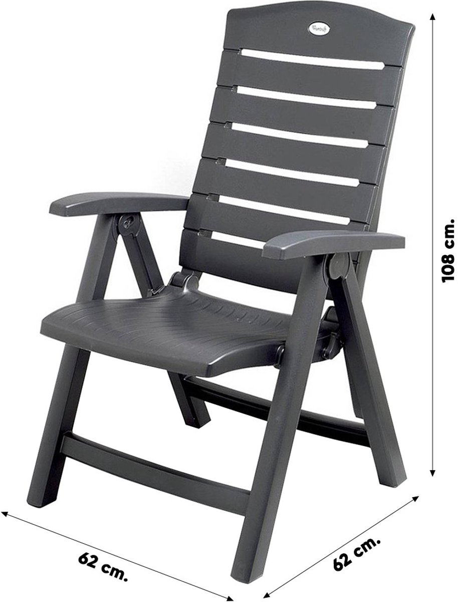 Hartman Florion Recliner verstelbare tuinstoel - Royal Grey thumbnail 6