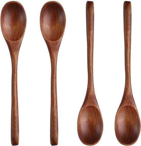 De olijfhouten plank kooklepel met ronde steel en een hoek 2-delige set De olijfhouten plank kooklepel met ronde steel en een hoek 2-delige set