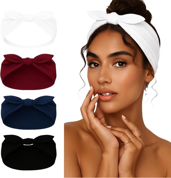 Sport hoofdband dun, 6 stuks antislip elastische hoofdbanden
