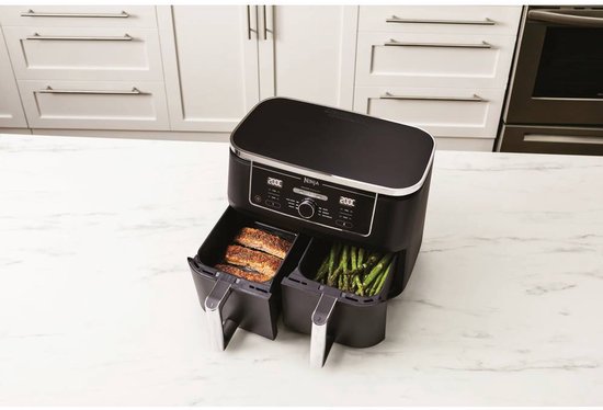 Ninja Dubbele Airfryer XXL - 9.5 Liter - 2020 Model - Dual Zone Technologie - AF400EU