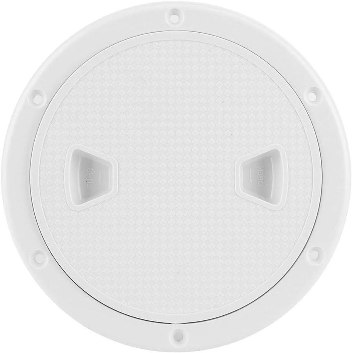 6-inch witte ronde luikafdekking voor marine boot - Twist-out dekplaat - Antislip waterdicht inspectieluik met afneembare hoes - Bootdekplaatafdekking - Geschikt voor bootjacht