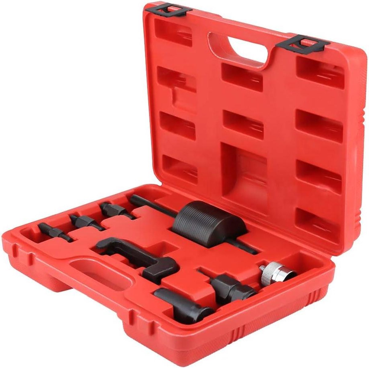 Allecto Plus - Automobile Injector Set met 8 stuks gereedschap van carbon staal voor Common Rail injectoren geschikt voor Mercedes Benz CDI - Dieselinjectorset met extractors voor auto's