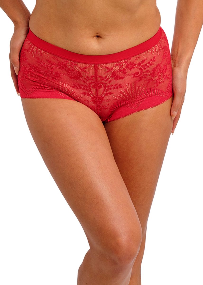 Wacoal Sensu Lace Shorty Salsa Rood M