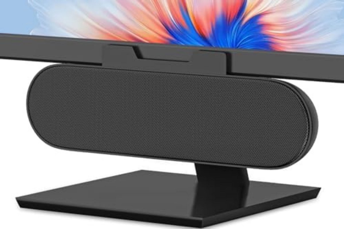 WNHB® Draagbare USB Computerluidspreker – Clip-on Design voor Monitor en Laptop – Compact & Lichtgewicht – Plug & Play – Kristalhelder Geluid