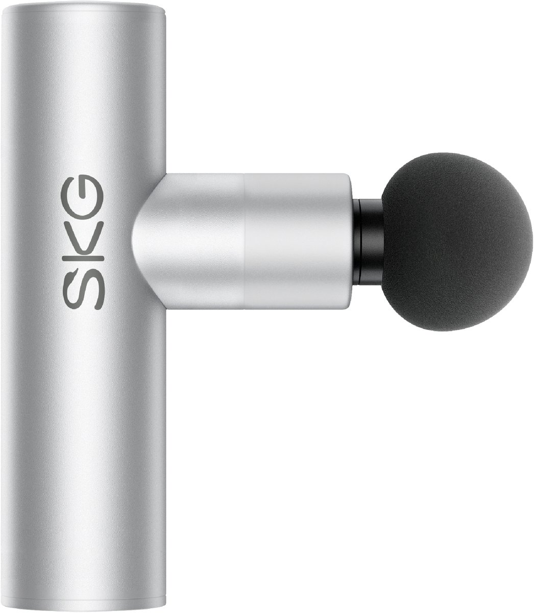 SKG - Draadloze Massage Gun – 4 Koppen en 4 Snelheidsniveaus - F3 Lite - Grijs