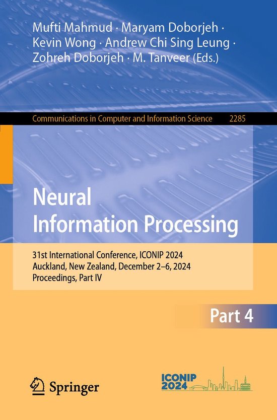 Springer Nature Proceedings Computer Science 4 - Neural Info ... - cover