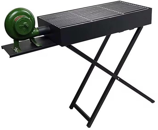 Opvouwbare X-Vorm Houtskool BBQ - Draagbare IJzeren Barbecue Grill voor Buiten - Verkrijgbaar in 60x30 cm - Voor Tuin, Camping & Terras — afbeelding 3