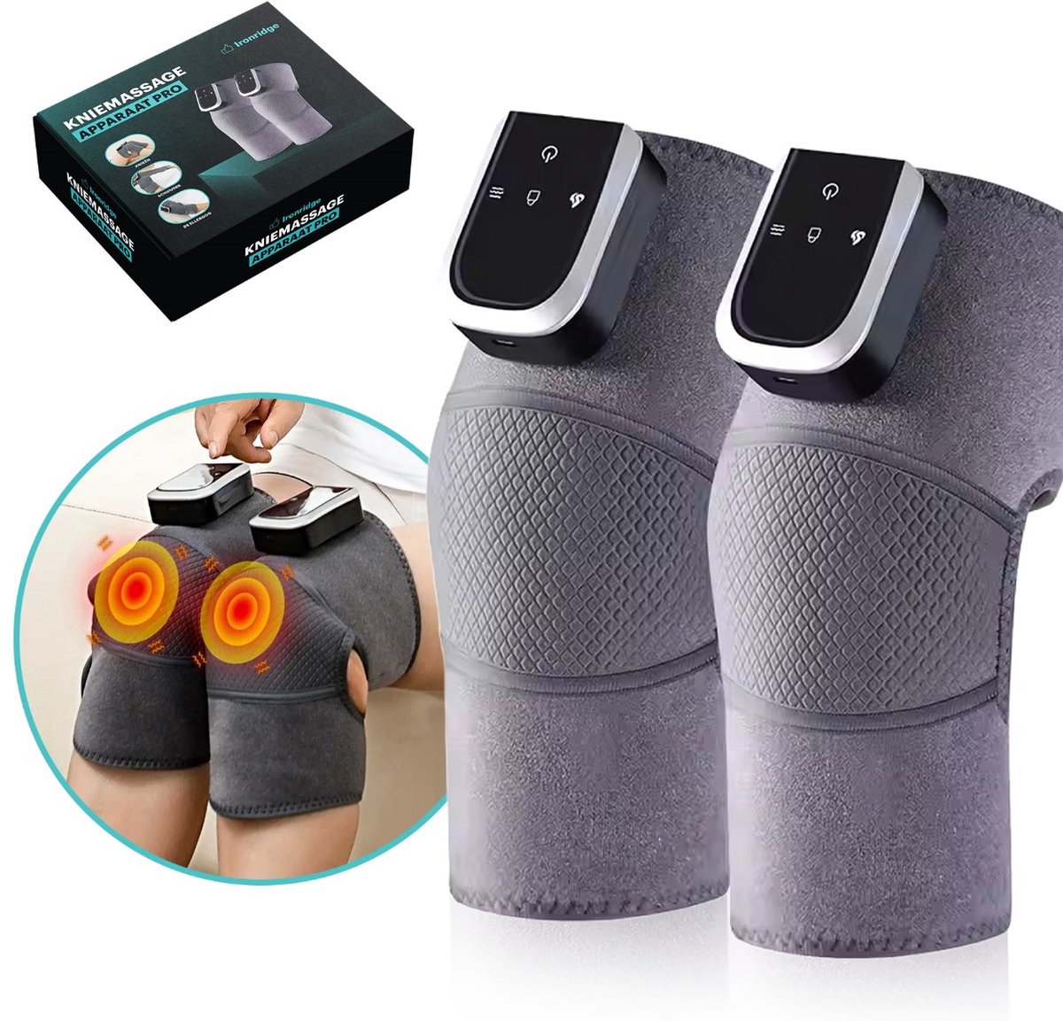 Ironridge® Knie Massage Apparaat met Infrarood Therapie