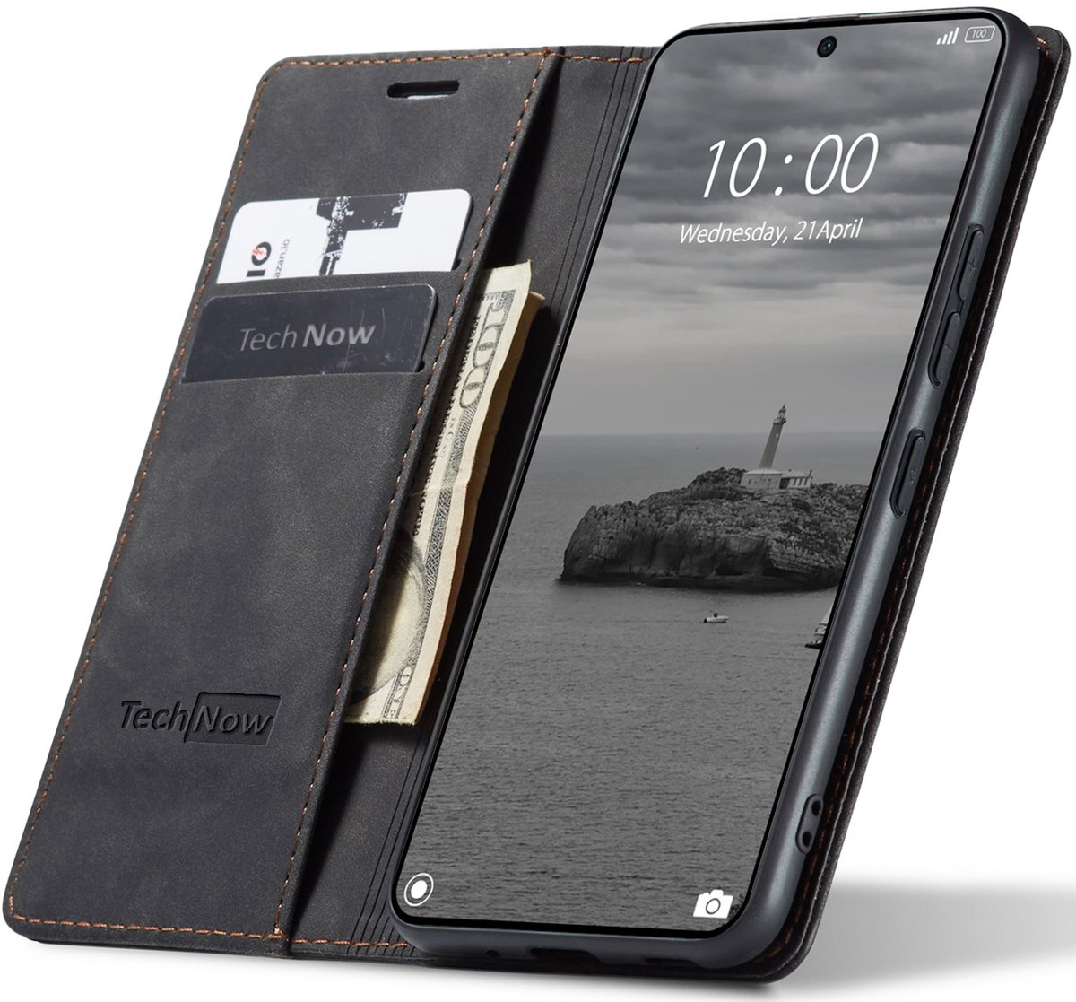 Hoesje geschikt voor Xiaomi Redmi A5 4G - Book Case Leer Slimline Zwart