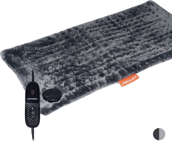 Elektrisch warmtekussen – 60×30 cm – 9 warmtestanden – Warmyou Handypad – Antraciet
