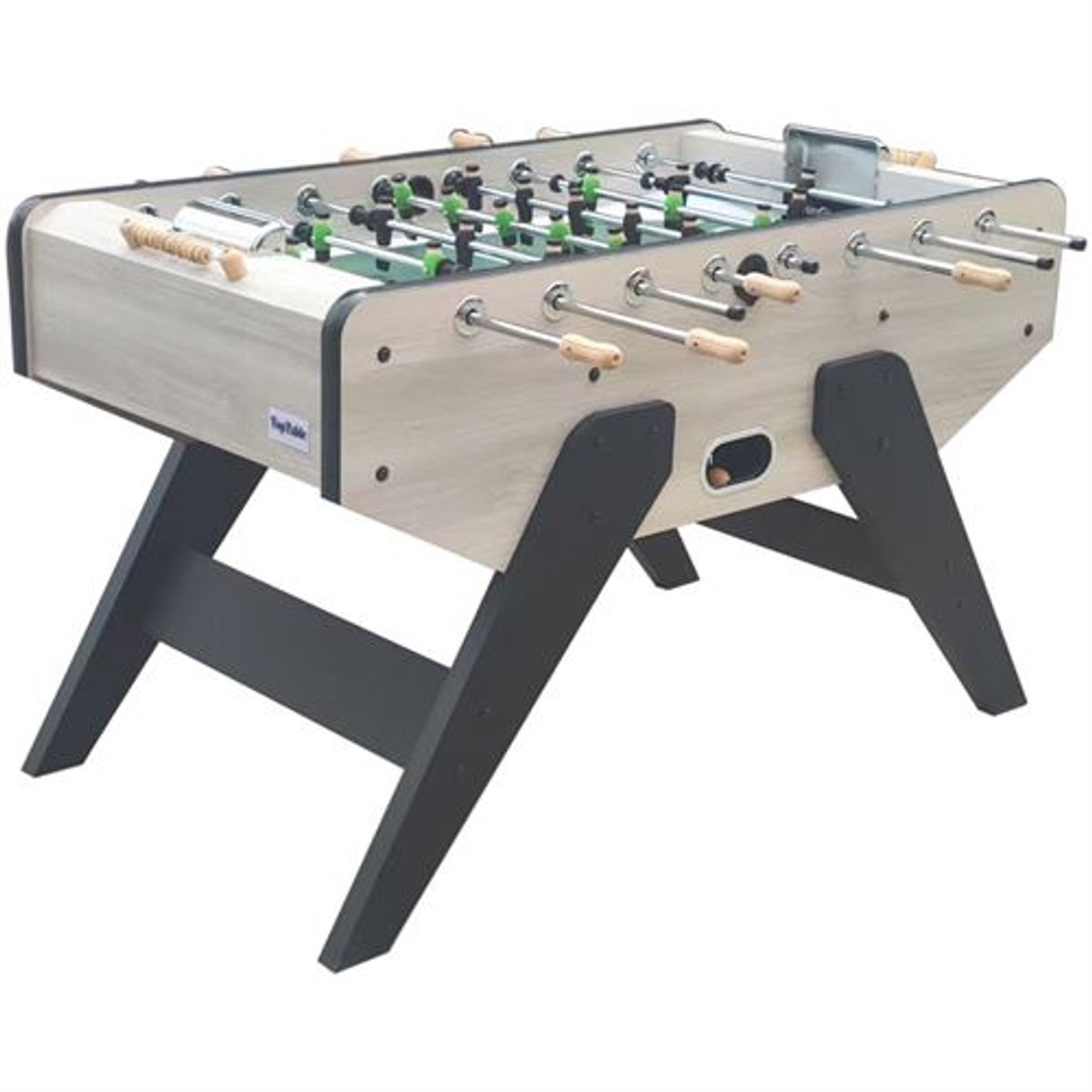 Retro voetbaltafel TopTable Winner Oak, houten spelers!