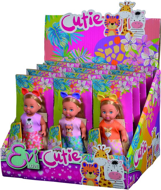 van der Meulen pop Evi Love Cutie dierenoutfit haarband 16 cm. — afbeelding 4