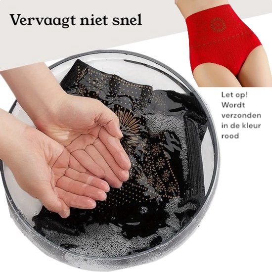 Sous-vêtements post-partum - Culotte en maille - Taille L - Lavable - Pour la Grossesse et le post-partum - Shapewear - Zwart - Drap de fermeture - Bande ventrale post-partum - Sous-vêtements taille haute
