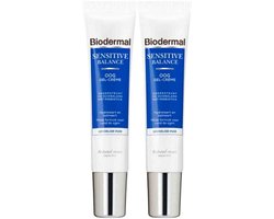 Biodermal Sensitive Balance Oogcrème - 2 x 15 ml - Voordeelverpakking