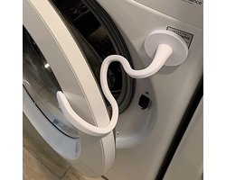 Deurstopper en stopper voor wasmachine met voorlader - Magnetische deurstopper voor wasmachine met 2,6 inch magneetvoet, verwijderbare deurstopper voor wasmachine. Houdt de deur van de wasmachine open om geurtjes te voorkomen (wit).