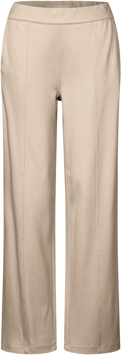 Street one - Broek - Maat W34 x L32 - Vrouwen - Beige - Viscose