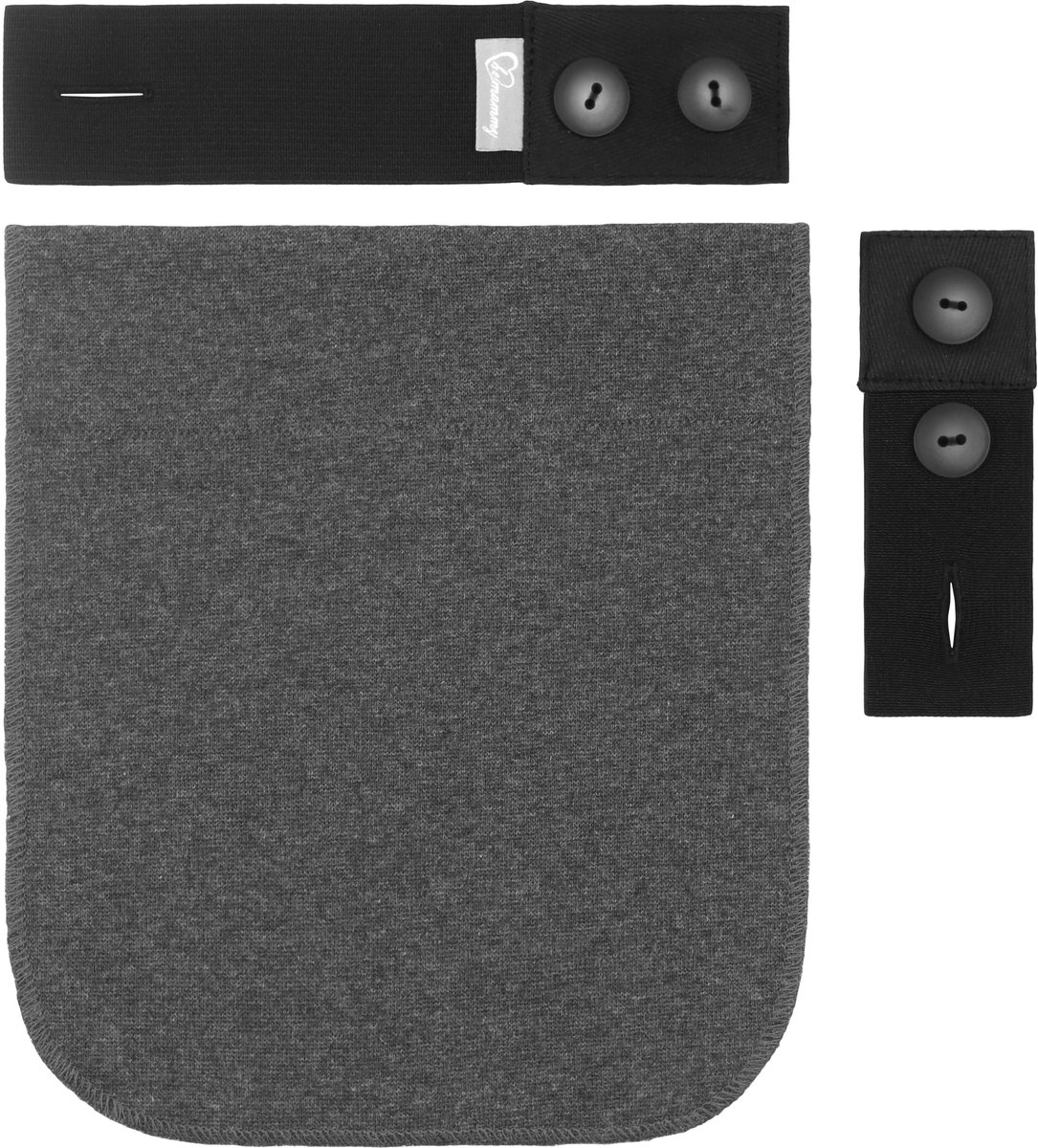 Be Mammy – Broekverlenging - 3-Delige Set – Grafiet - BE-BE20-139-BB