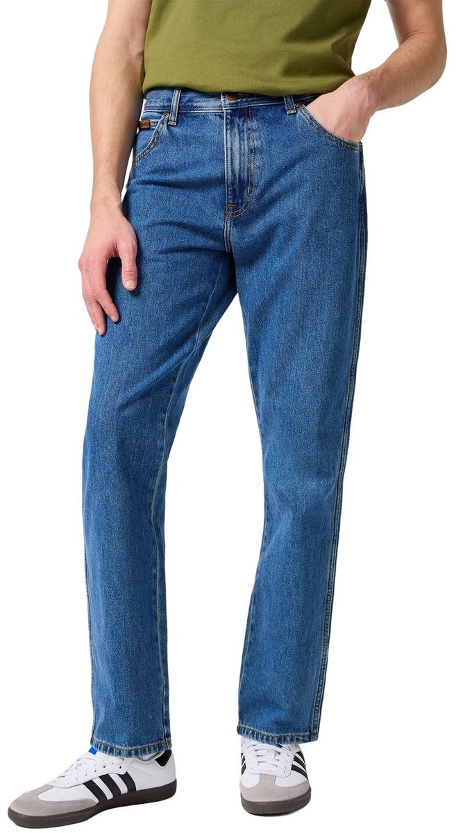 Wrangler Heren Jeans Broeken regular/straight Fit 46W 30L Volwassenen Vin. Stonewash (w12105096)
