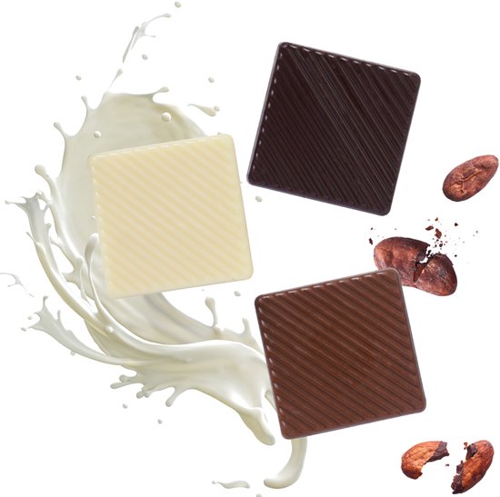 HELLMA Belgische chocolade tabletjes, in ronde silo van HELLMA — afbeelding 2