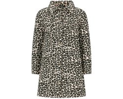 Like Flo winter jurk meisjes - blauwbeige - Mala - jeansknoop sluiting
