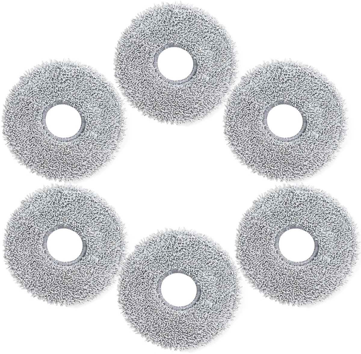 Wasbare dweilpads - microvezel - set van 6 - duurzaam