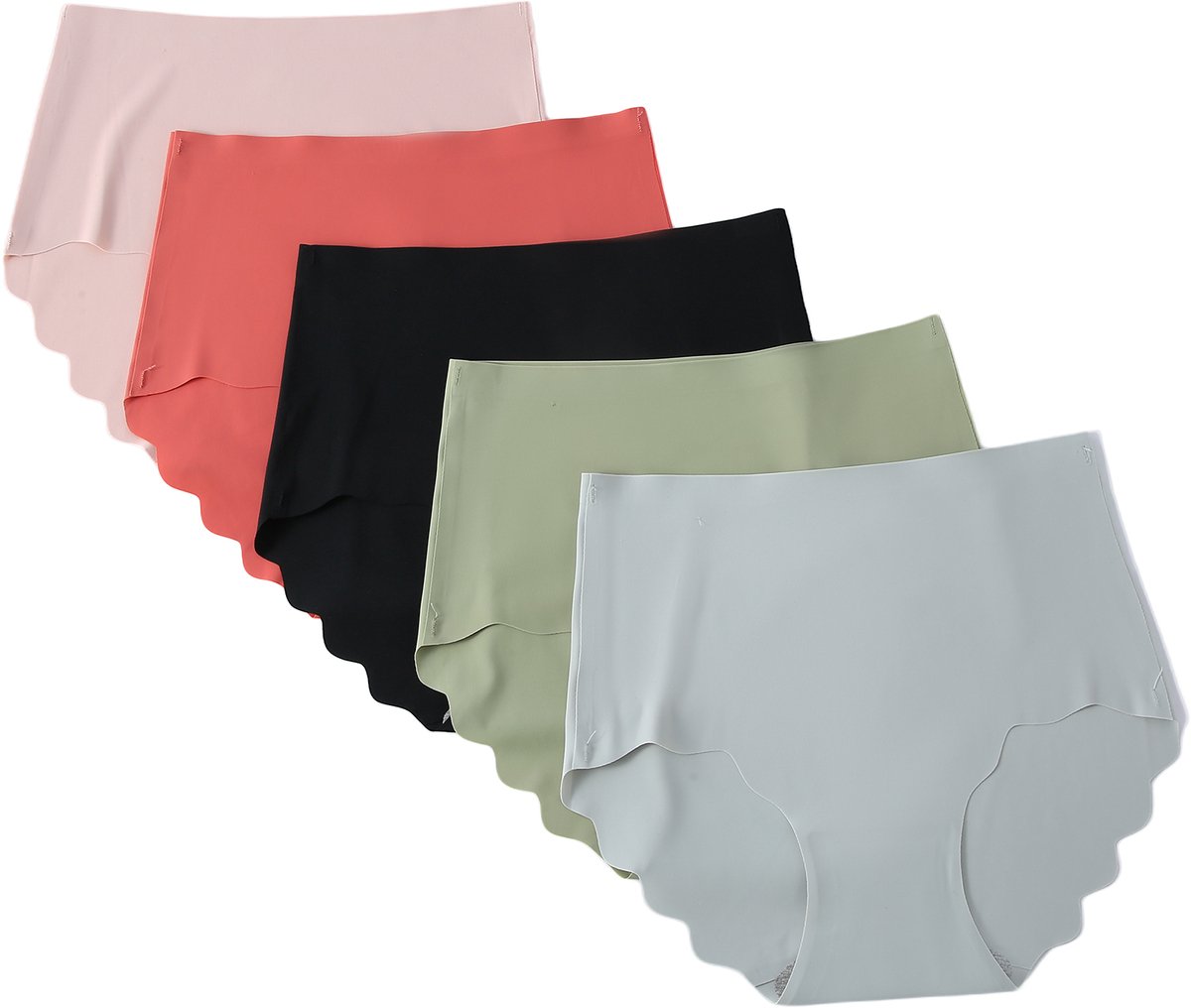 Emilie collection - ondergoed - slip - set van 5 - naadloos & onzichtbaar - large