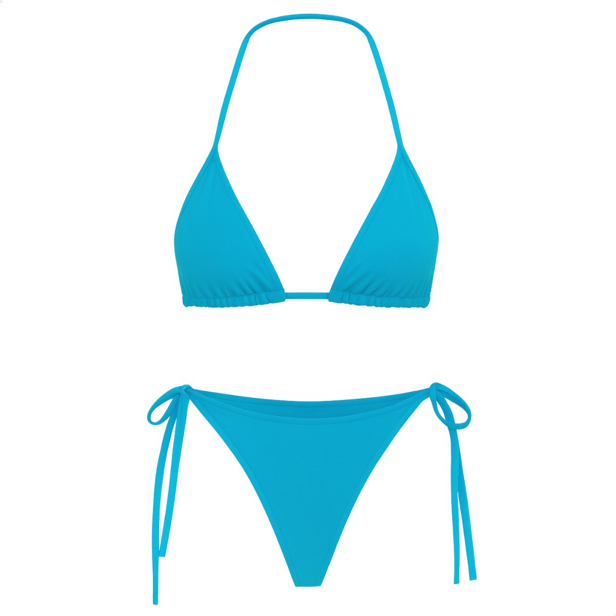 RENALUX Bikini Dames - Bikini Set Dames - Bikini Top en Bikini Broekje - Triangel Bikini Set - Blauw — afbeelding 6