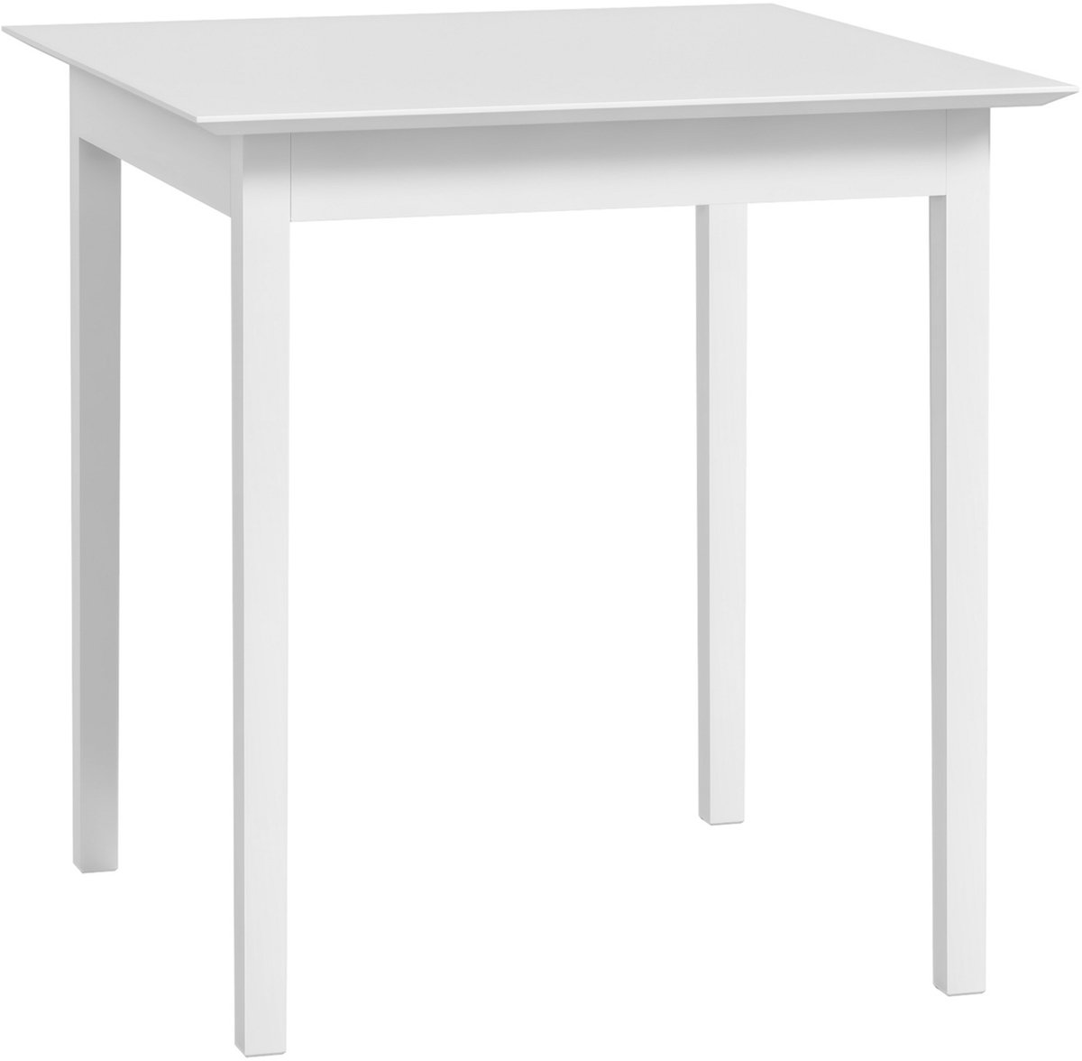 Homcom eettafel - van dennenhout - 75L x 75B x 76H cm - wit