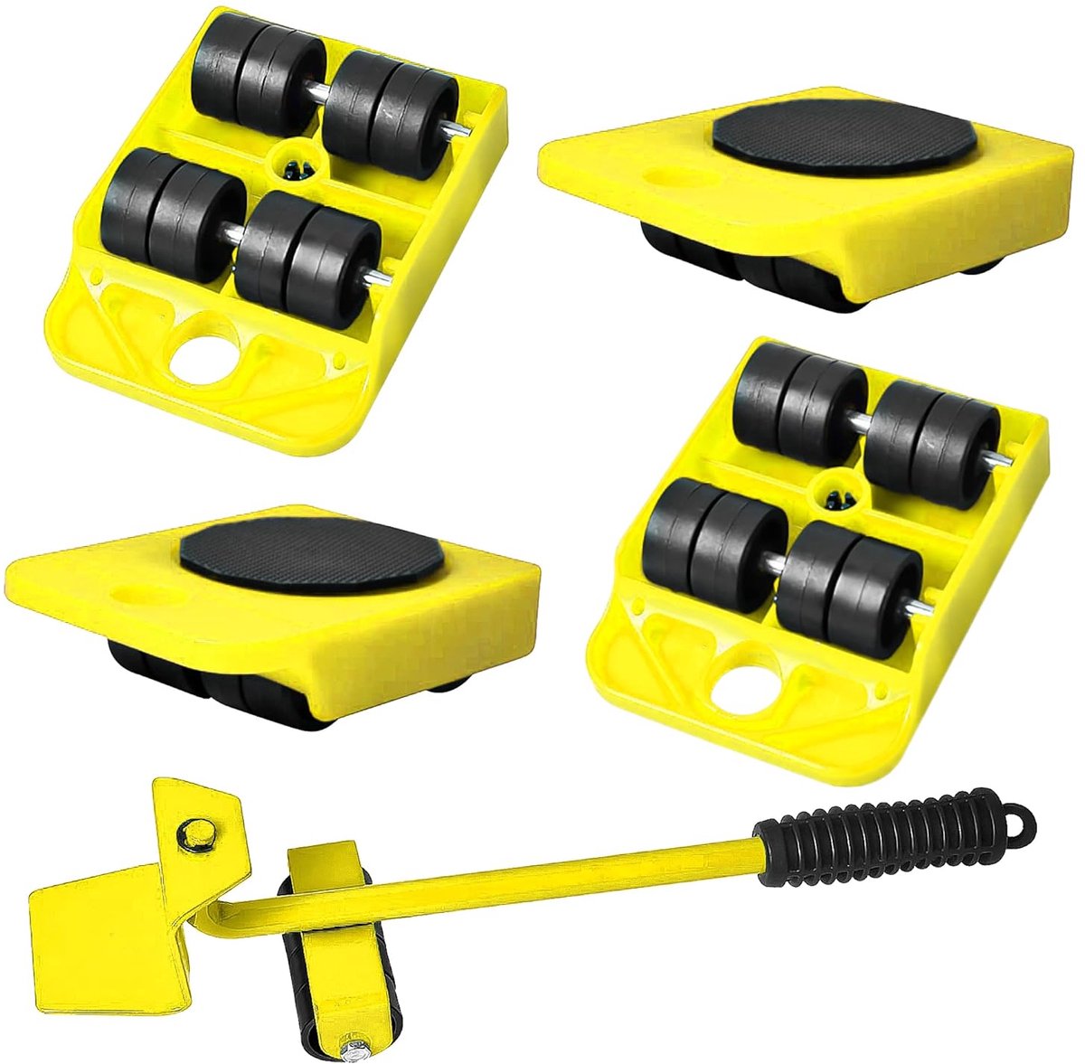 Meubeltransportroller Set - Werkbesparend - 1 stuk - Staal en ABS