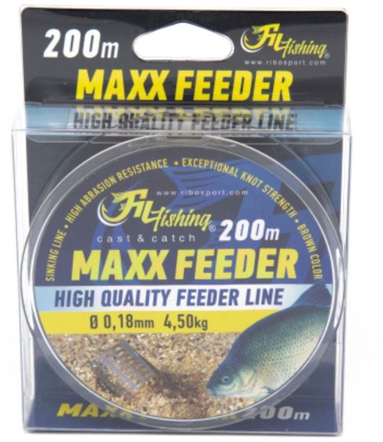 Fil MAXX Feeder - 0.22mm - 6.8kg - 200m - HQ Feeder Vislijn - Zinkend - Bruin - Nylon Witvis lijn - Method & Feeder Vissen van Fil — afbeelding 3