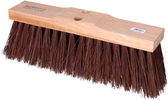 Kadax Straatbezem Met Lange Steel Van Hout En Nylon Veegbezem Met Metalen Steelhouder Brede Industriele Bezem Comfortabele Zaalbezem Zand Verschillende Maten 40 Cm 764265494