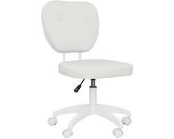 Vinsetto-Bureaustoel-46x59x92cm-Polyurethaan-Wit