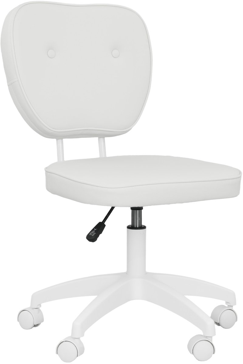 Vinsetto-Bureaustoel-46x59x92cm-Polyurethaan-Wit