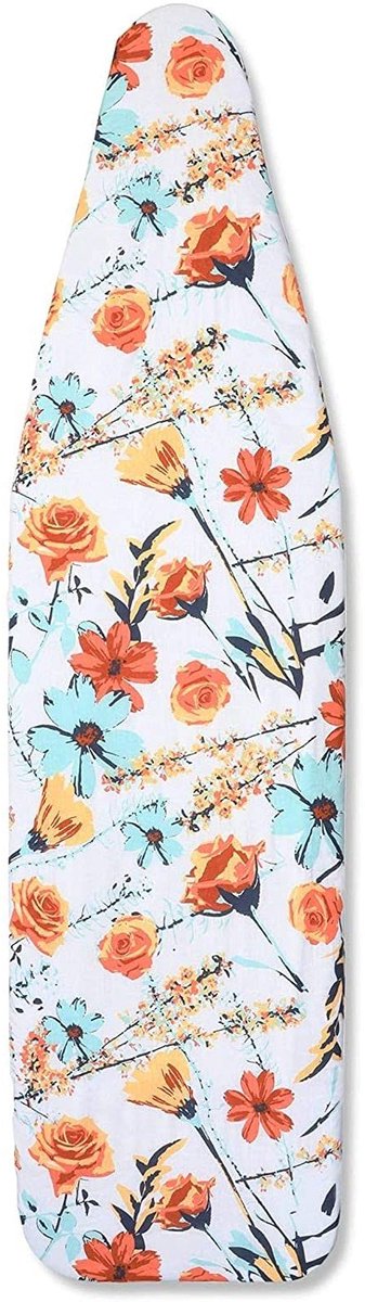 Strijkplankhoes met bloemenprint vulling, trekkoord, standaardformaat (15 x 54 inch)