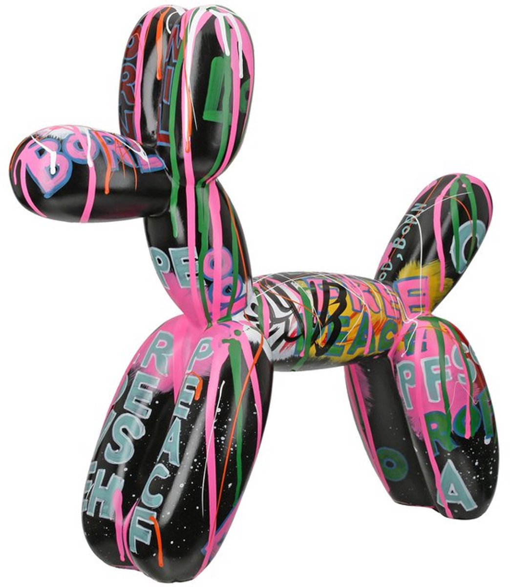 Figuur decoratie hond Pallone H 40 cm Kunsthars