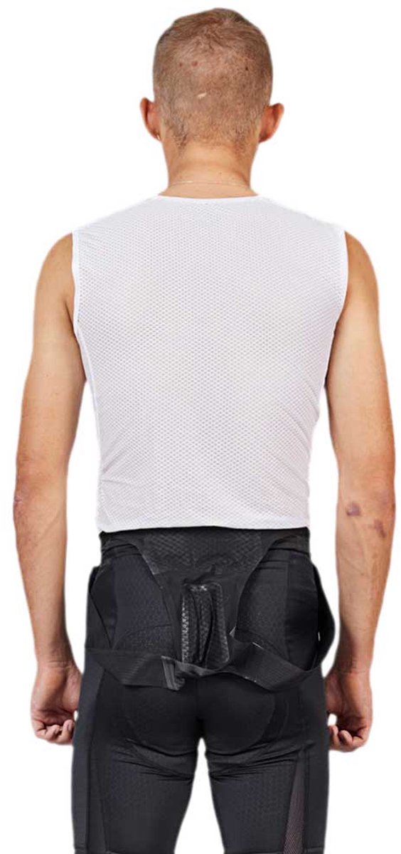 GripGrab - Ultralight Mesh Mouwloos Base Layer Zomer Fiets Ondershirt Polygiene Zweethemd - Wit - Heren - Maat S van Gripgrab — afbeelding 4