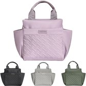 AOSBOS Kleine koeltas, lunchtas met ritssluiting, waterdicht, voor werk, zwart, 4 l