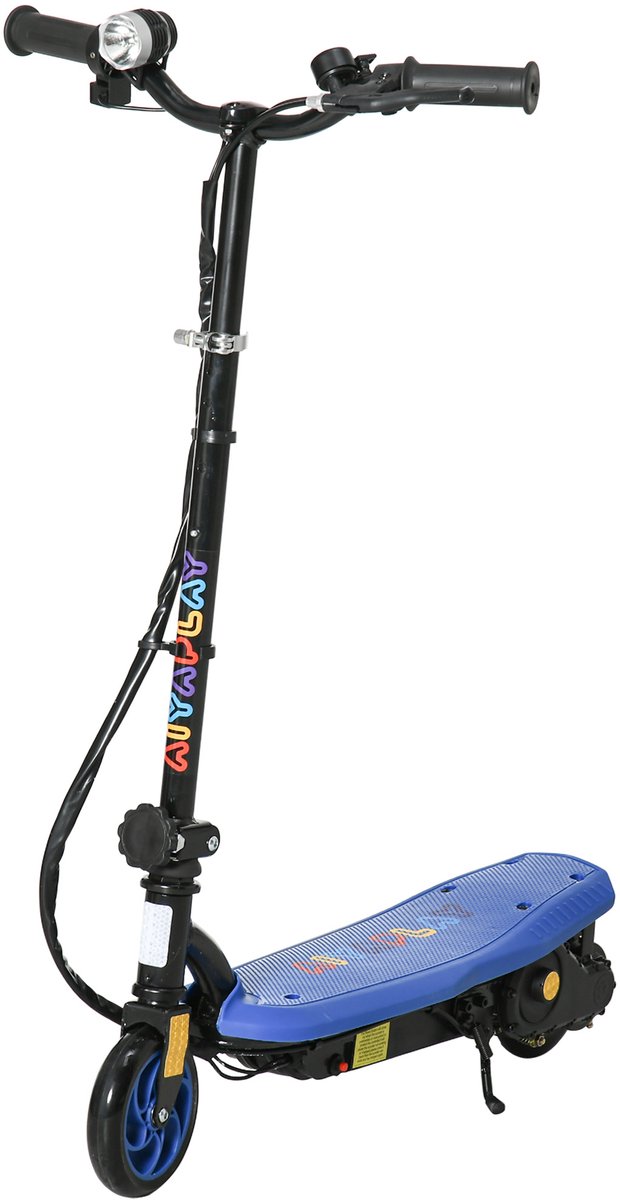 HOMCOM elektrische kinderscooter - Metaal - 75x48x105cm - Blauw