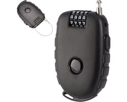 Retractable Number Lock - Kabelslot - Bagageslot - Helm Slot met Digit Code - Veiligheidsslot voor Skis - Motorfietsen - Kinderwagens - Fietsen - Helmen en Bagage - 65CM x 95CM