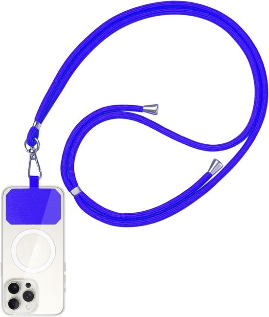 Foto: Allecto plus universeel telefoonkoord om telefoon veilig te dragen sleutelhanger voor alle smartphones