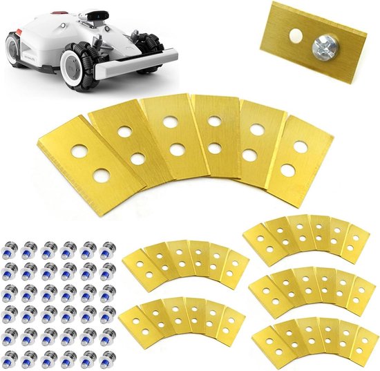 Reservemessen voor Husqvarna Automower/Gardena robotmaaier (0,60 mm) incl. schroeven - PremiumPrei® (72