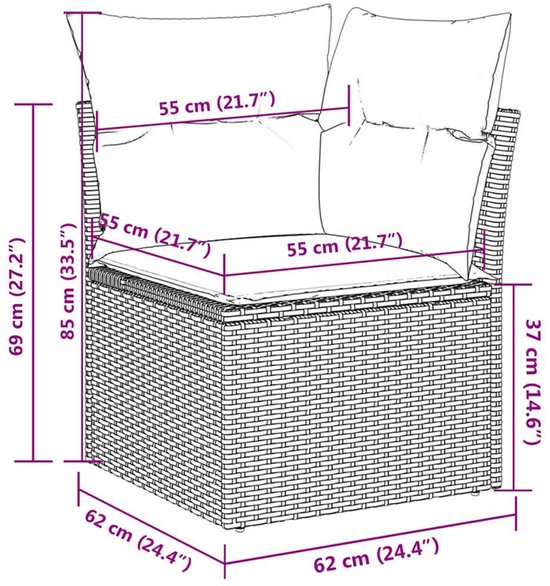 vidaXL-6-delige-Loungeset-met-kussens-poly-rattan-zwart