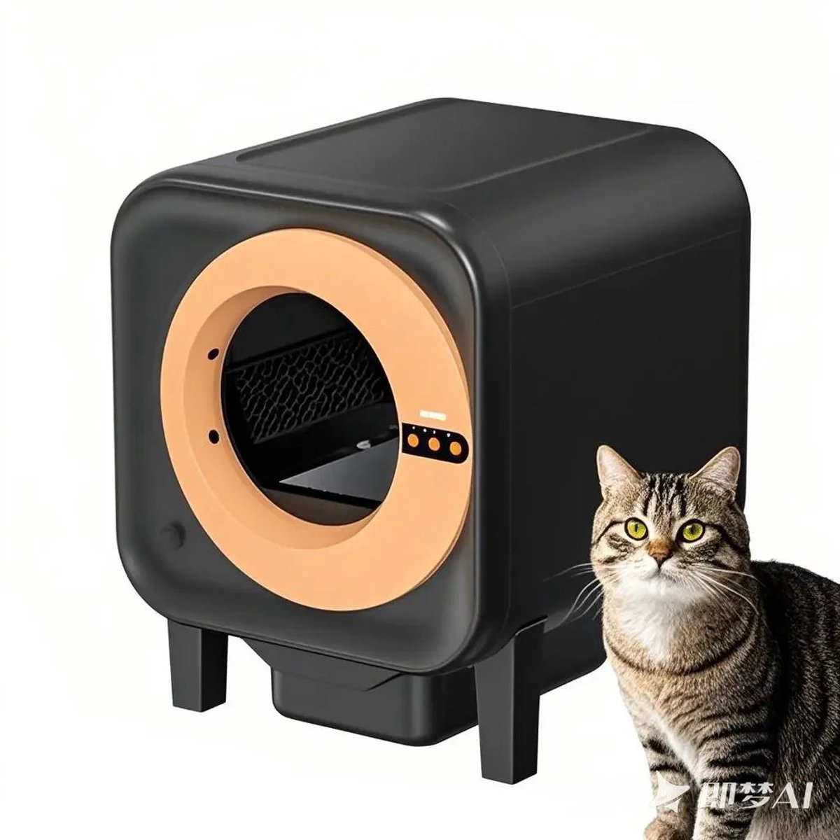 Automatische Kattenbak – Slimme Kattenbak – Zelfreinigende Litterbox – Intelligente Kattenbak – Geurvrije Kattenbak – 70 Liter Inhoud – App-Bediening
