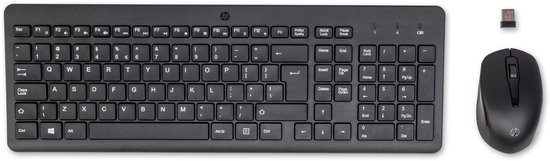 Foto: Hp 330 draadloos toetsenbord en muis qwerty zwart