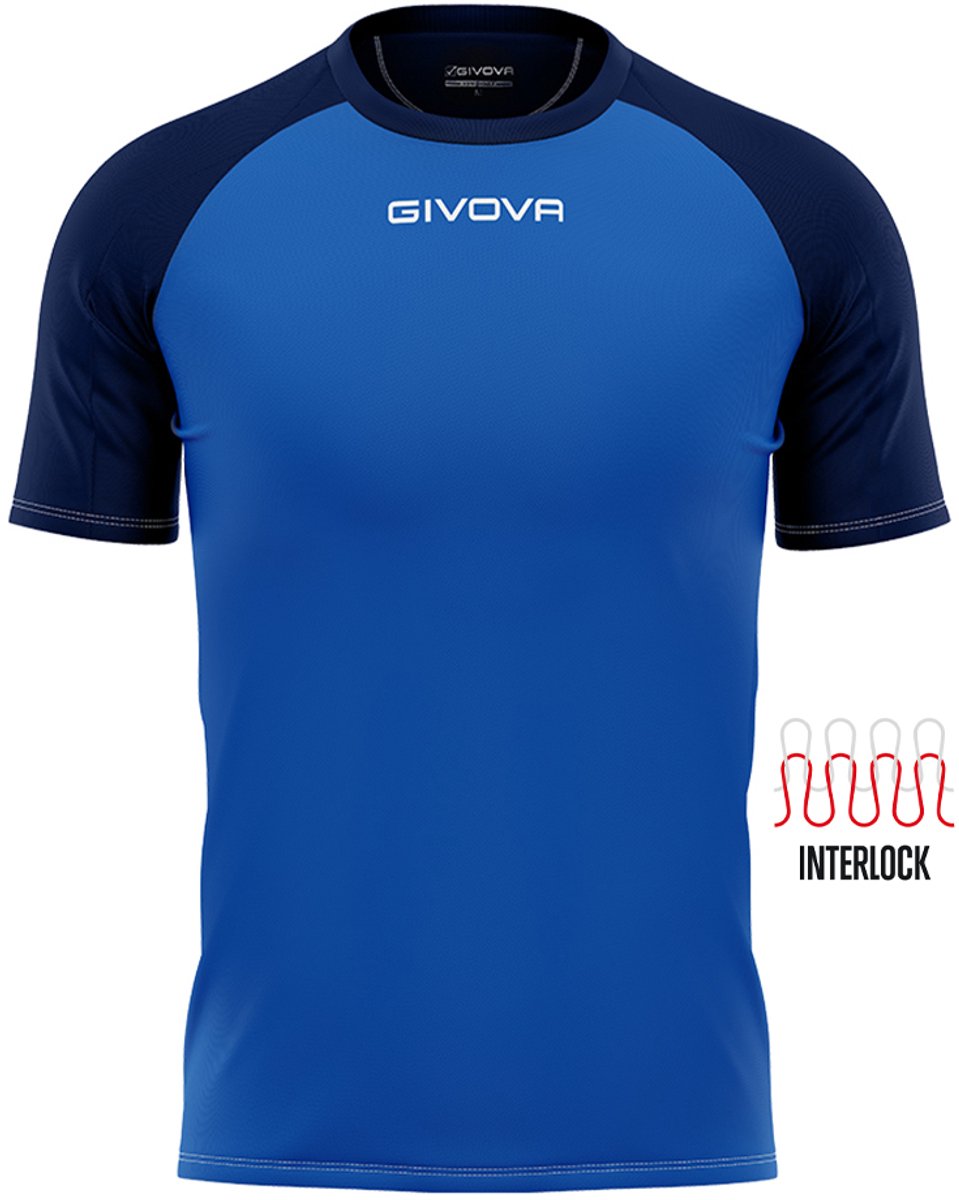 Givova capo sport t-shirt zwart 3xl - ademend & flexibel