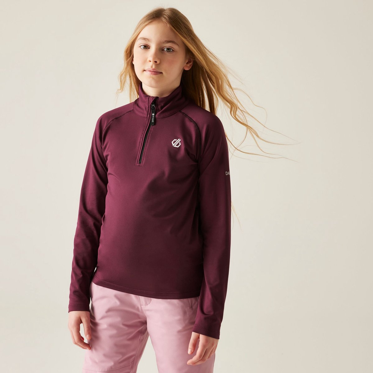 Fleece Skiën Kinderen Consist Ii Core Stretch Purper