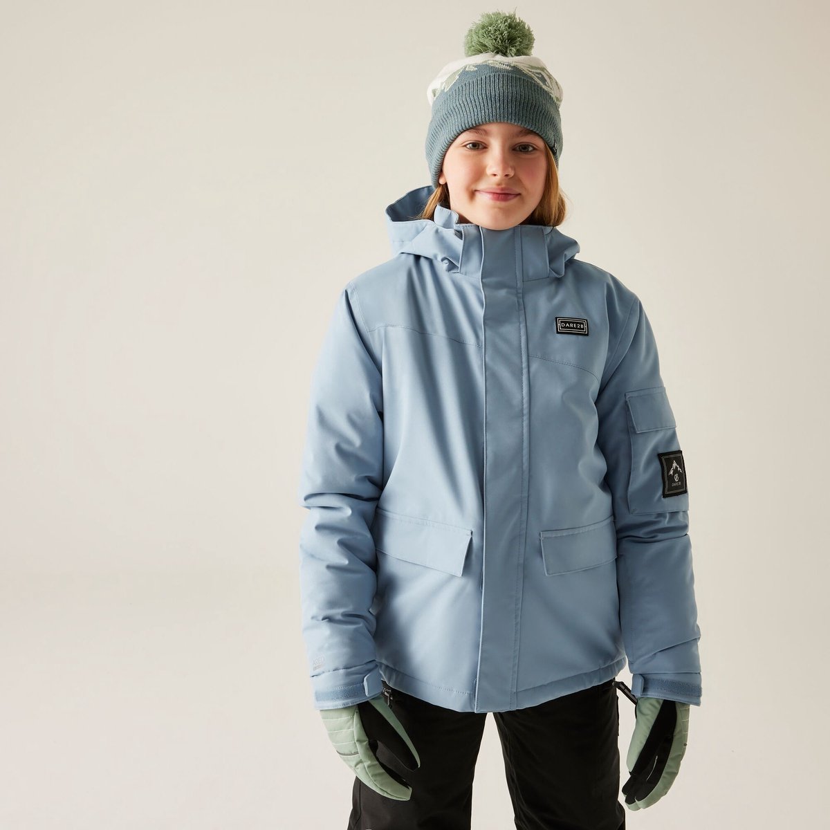 Shredder waterdichte ademende isolerende ski-jas voor kinderen Blauw