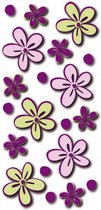 3D-muurstickers Little Flowers 15,5 x 34 cm 20-delig